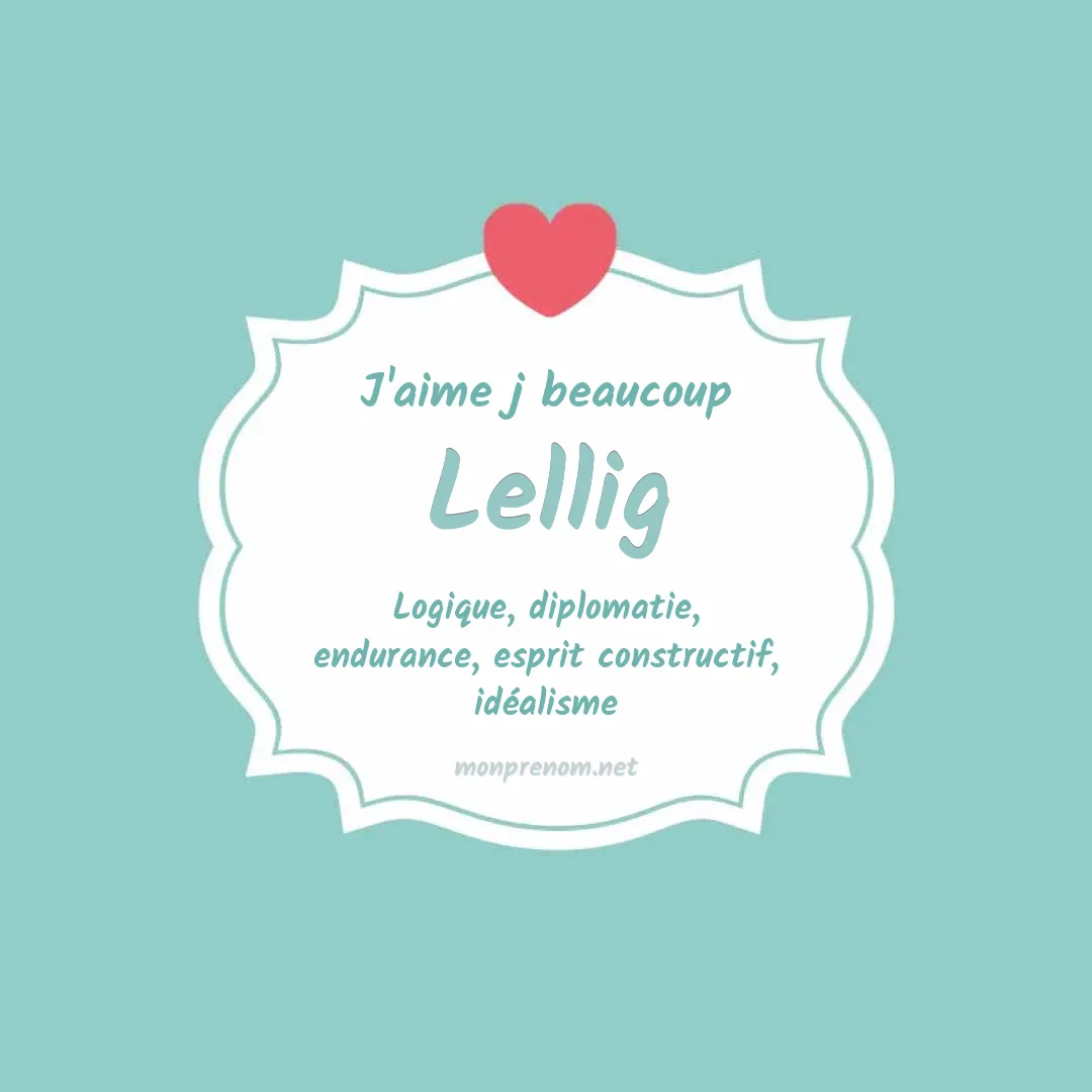 J'aime beaucoup Lellig