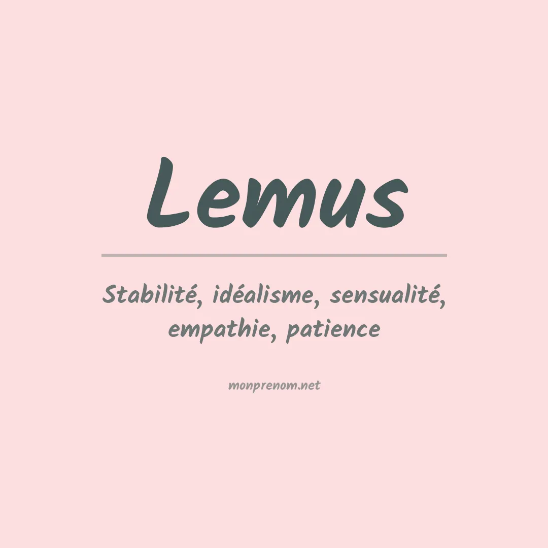 Prénom Lemus