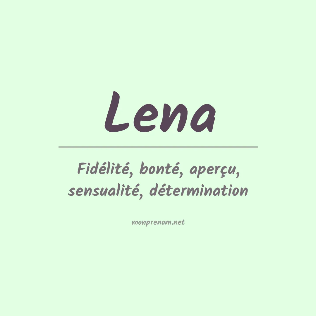 Prénom Lena
