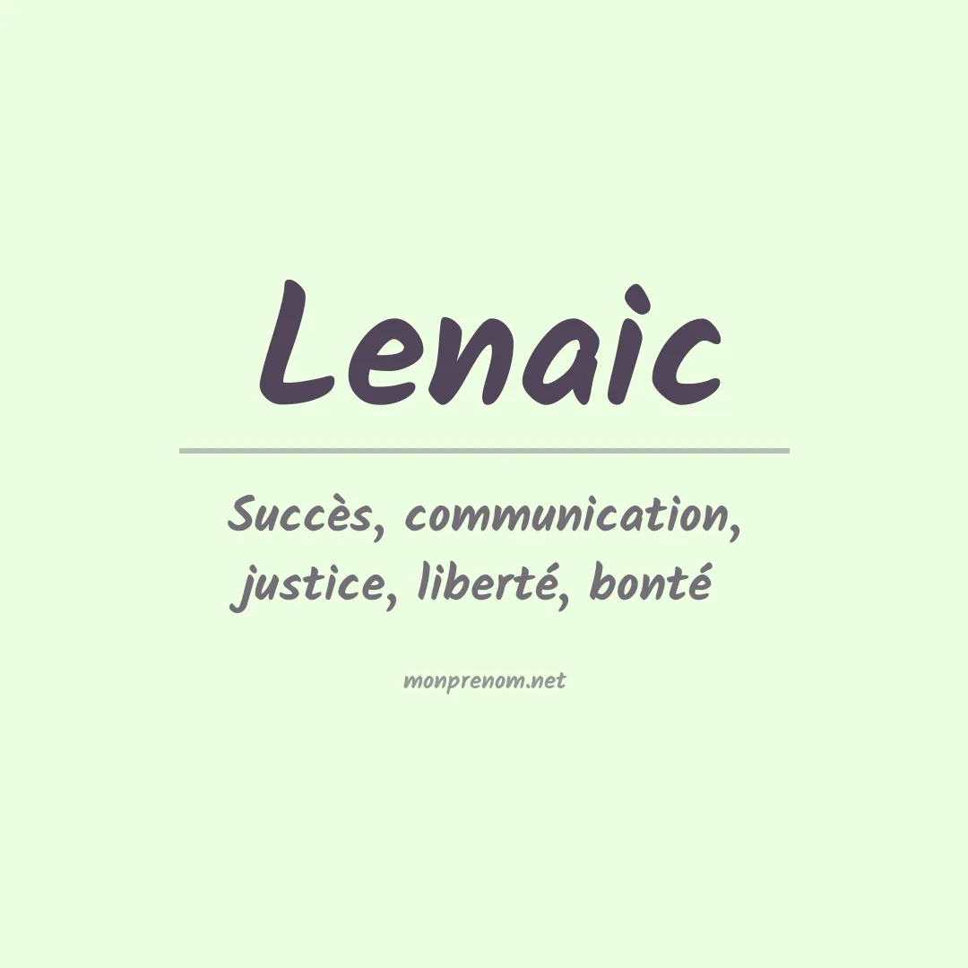 Prénom Lenaic