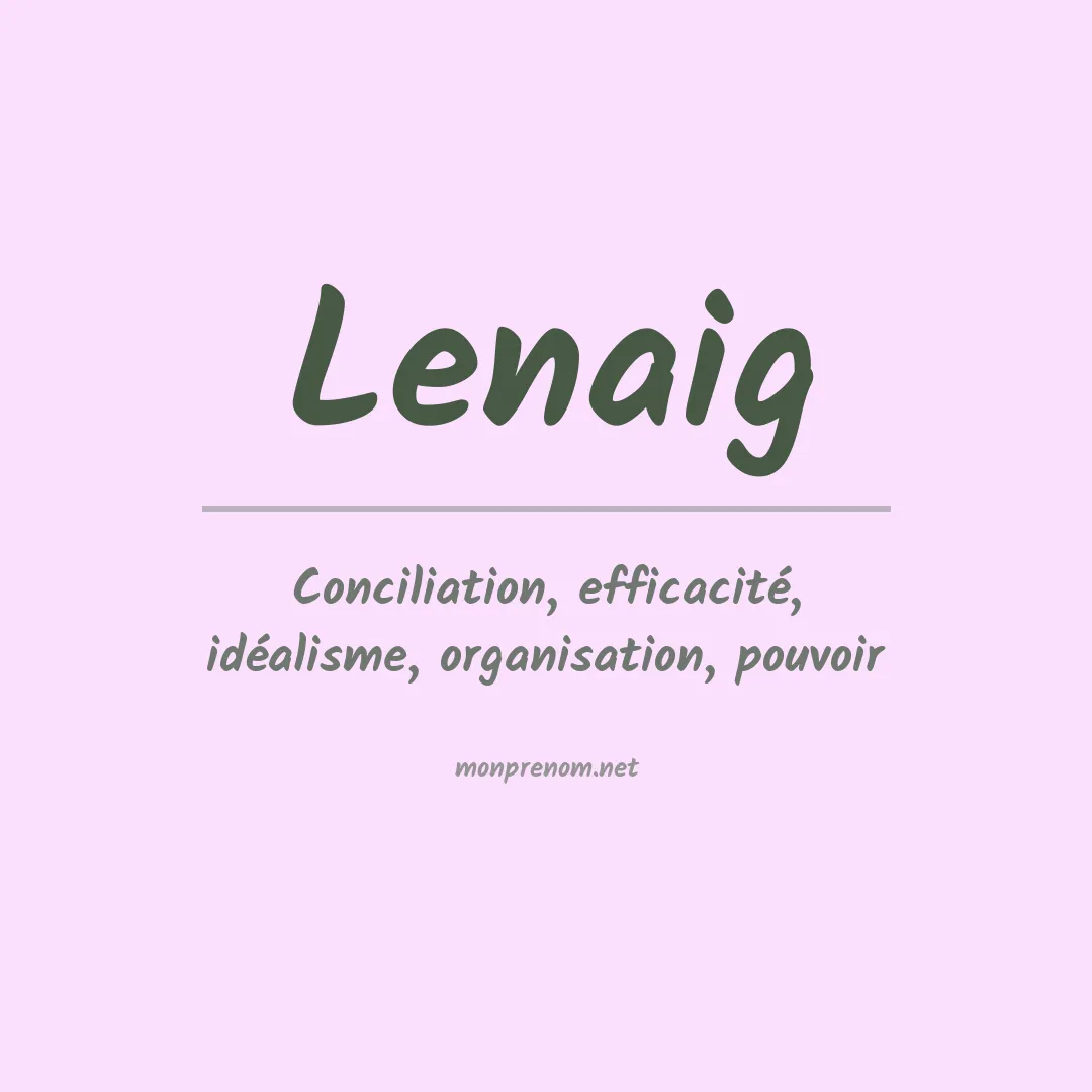 Prénom Lenaig