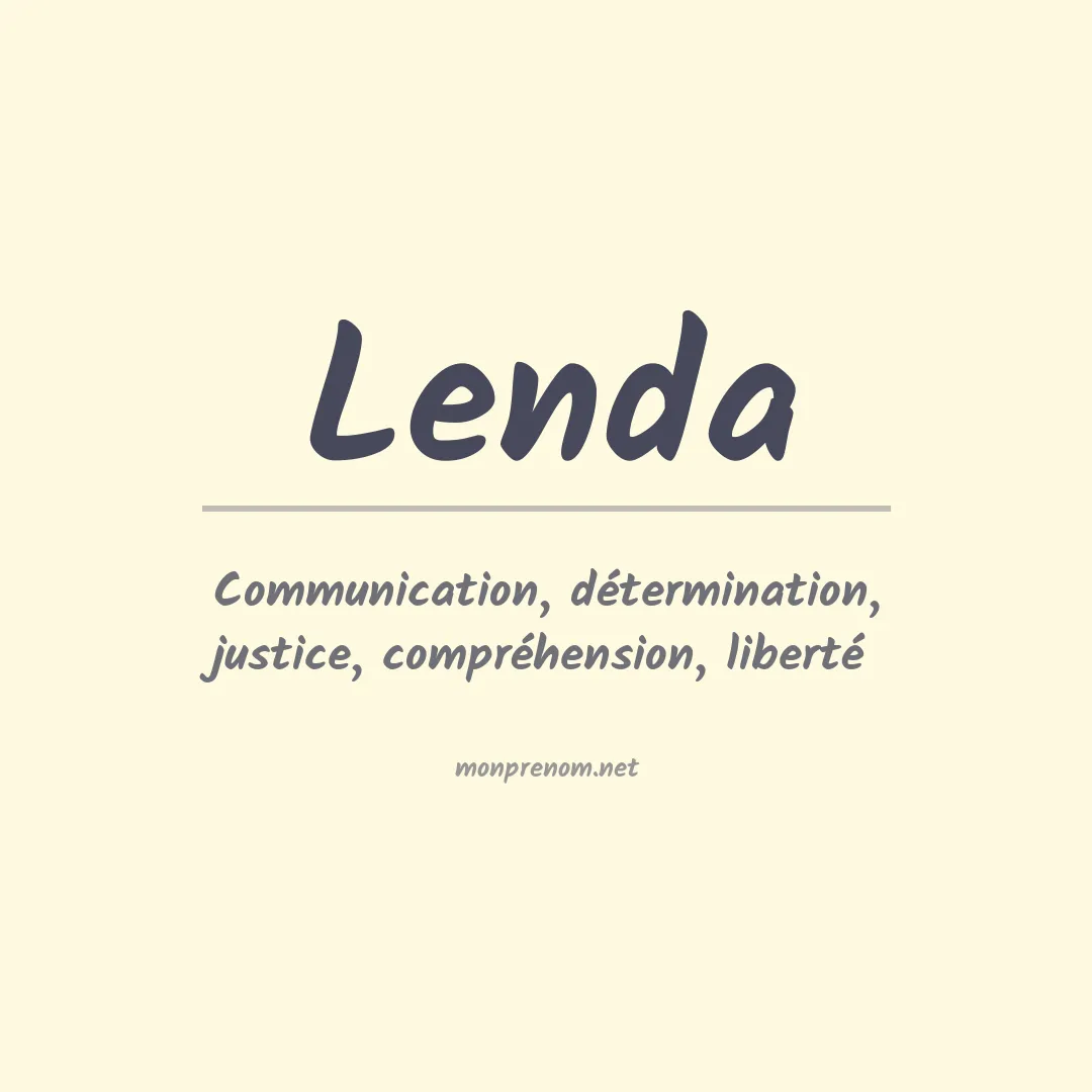Prénom Lenda