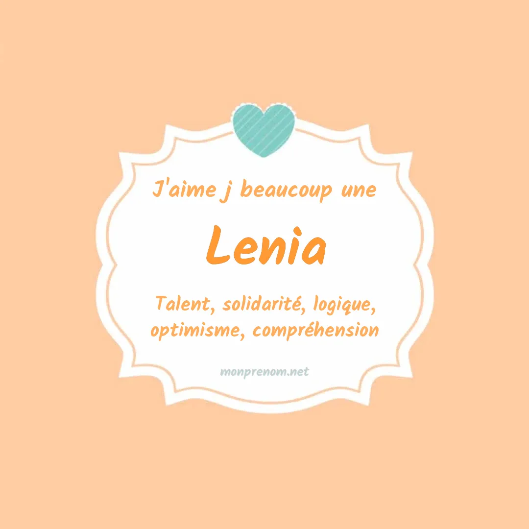 J'aime beaucoup Lenia