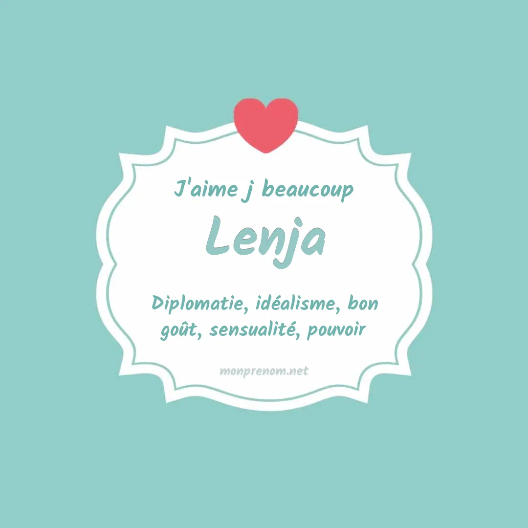 J'aime beaucoup Lenja