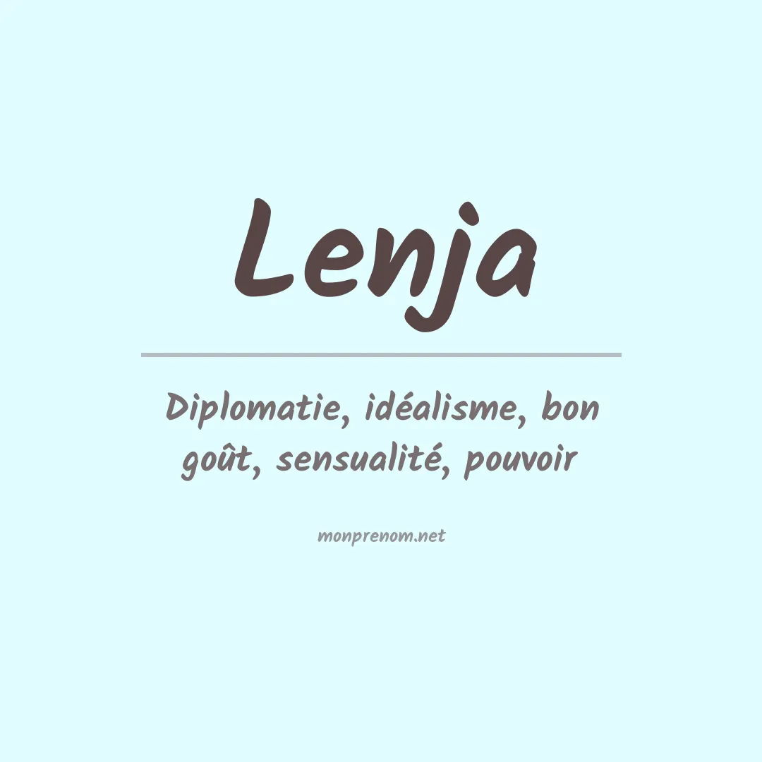 Signification du prénom Lenja