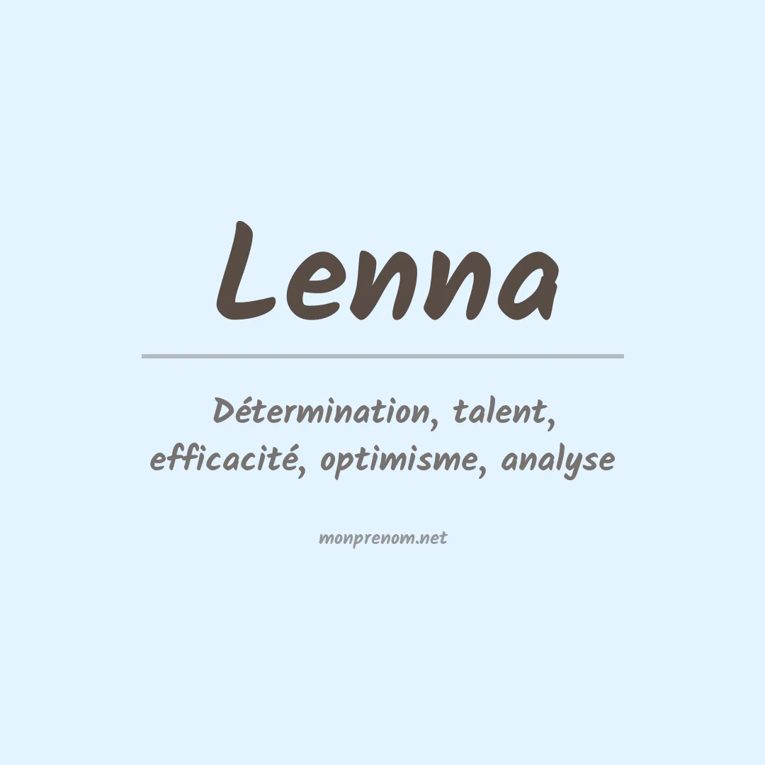 Prénom Lenna