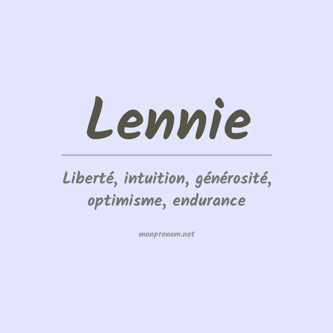 Prénom Lennie