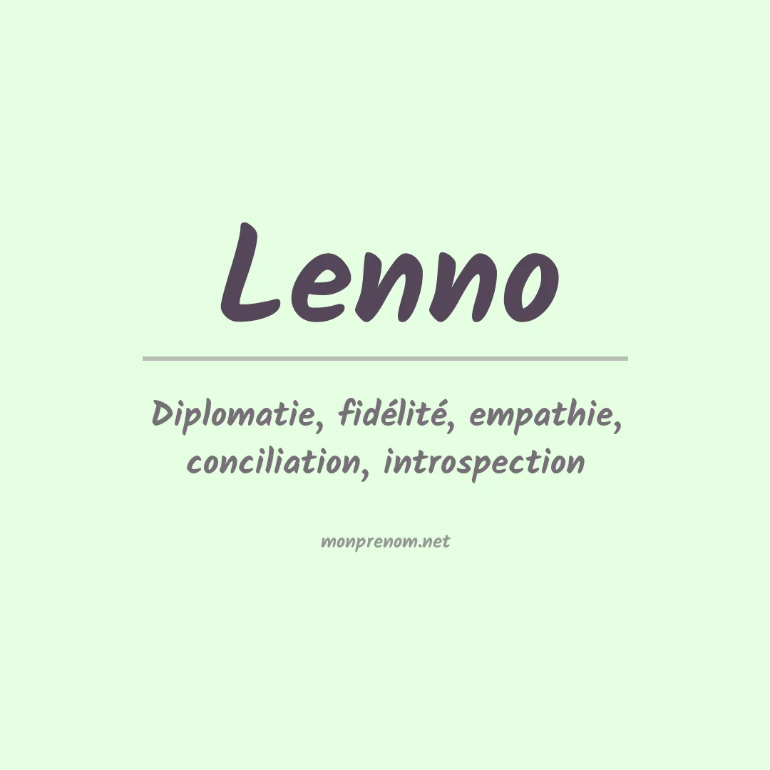 Prénom Lenno