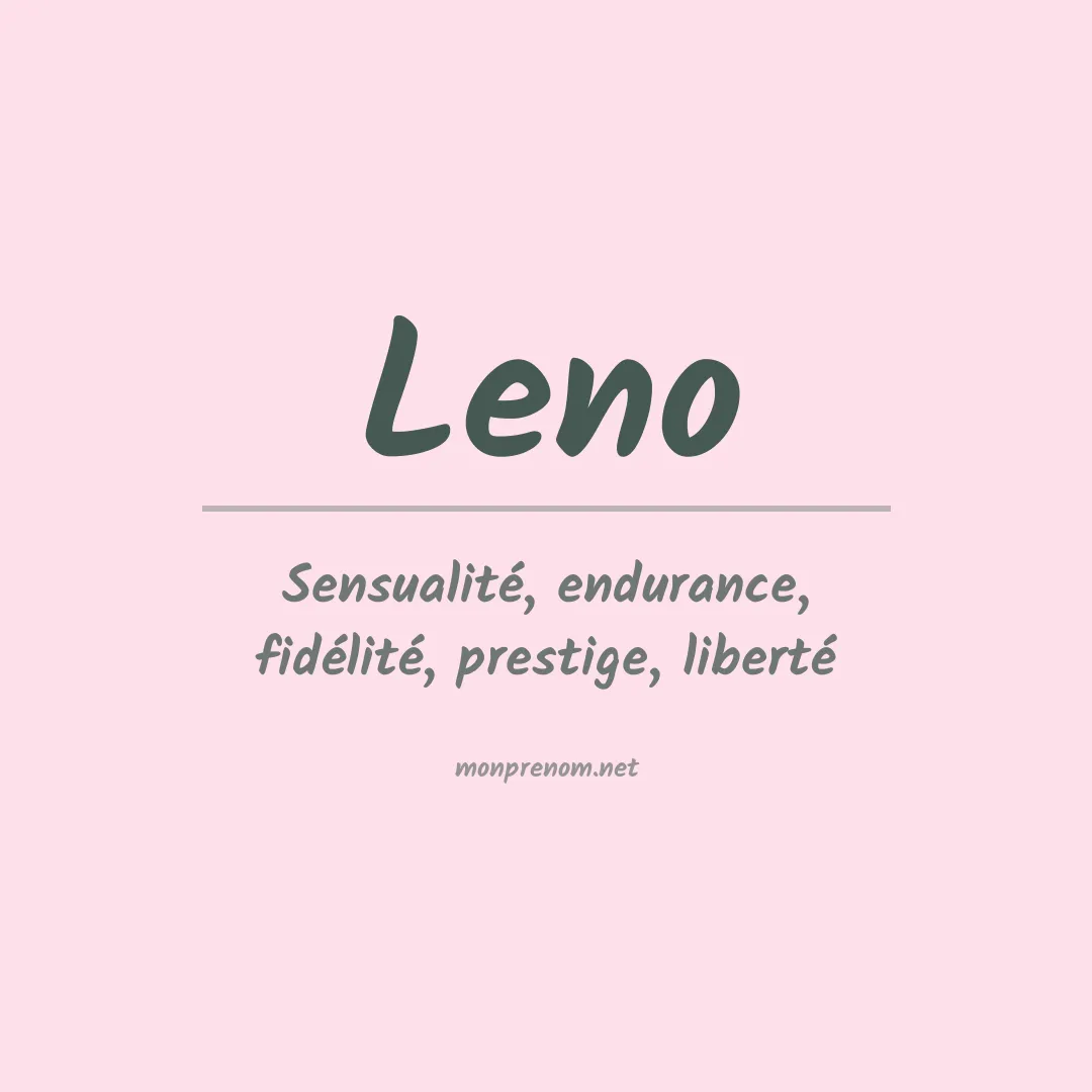 Prénom Leno