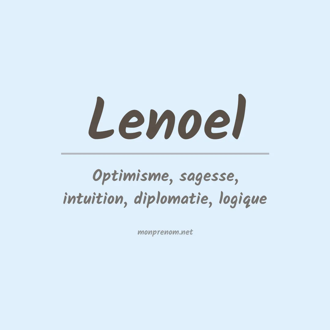 Prénom Lenoel