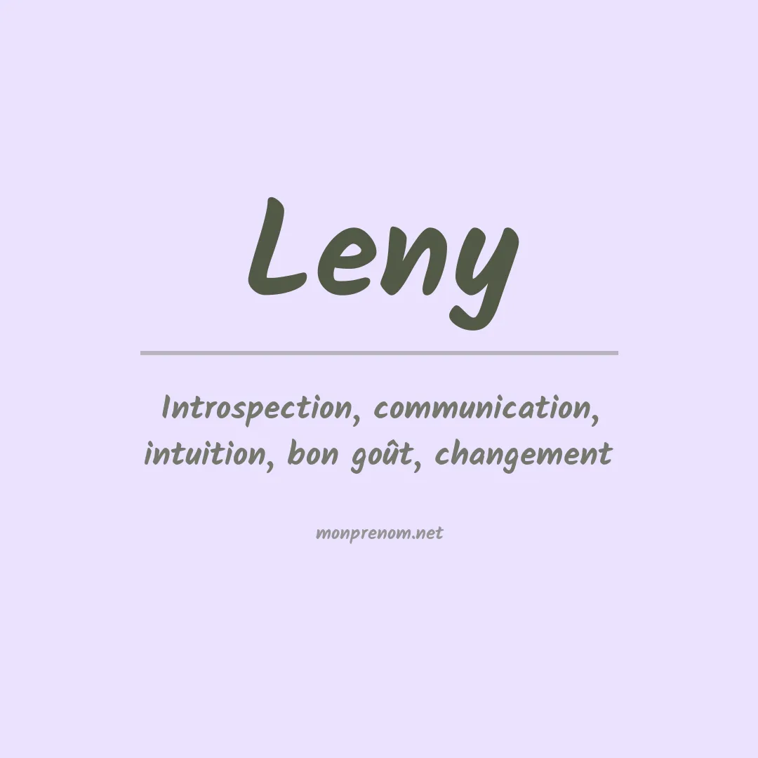 Prénom Leny