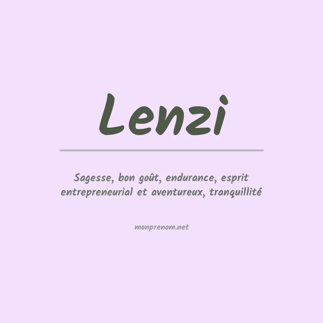 Prénom Lenzi
