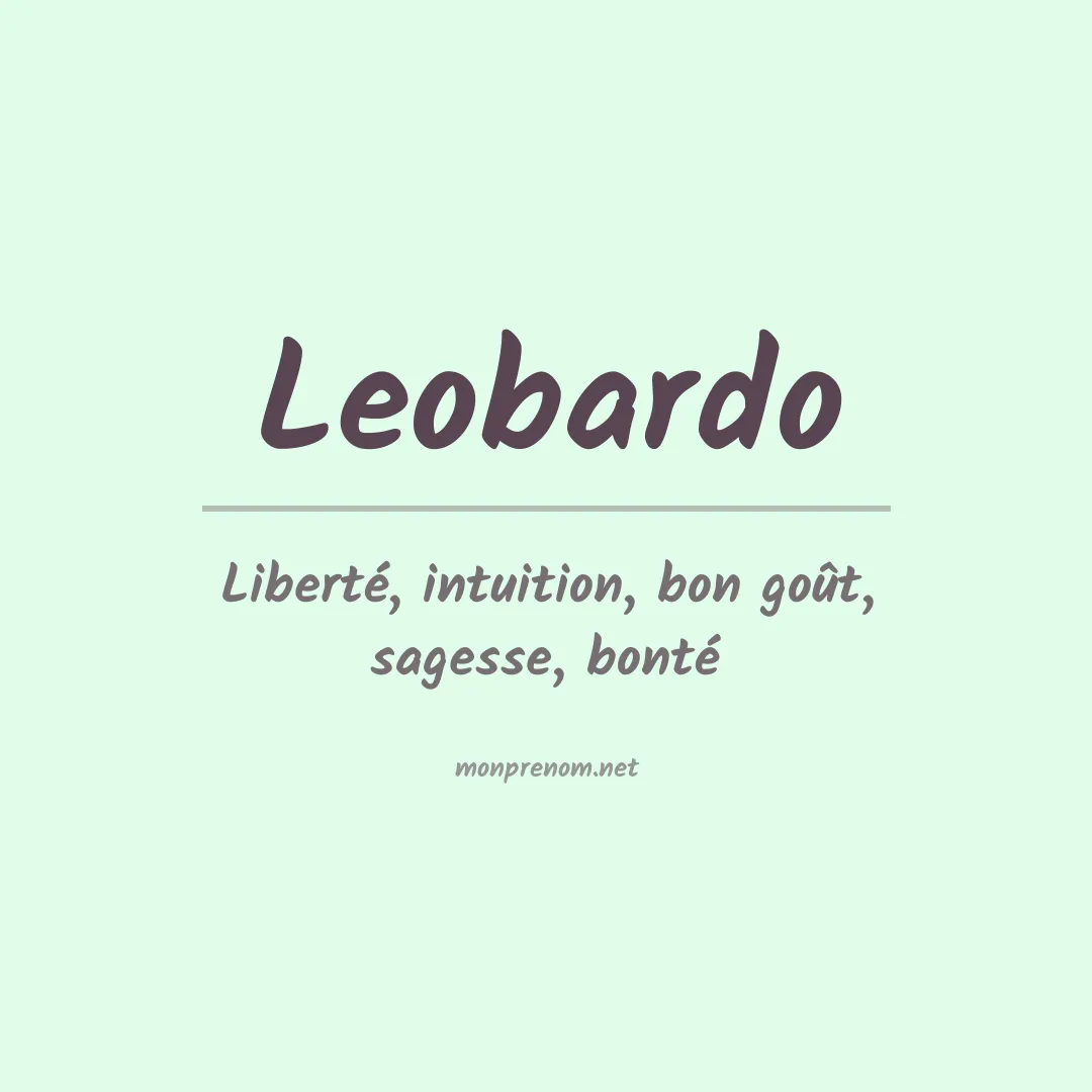 Signification du prénom Leobardo