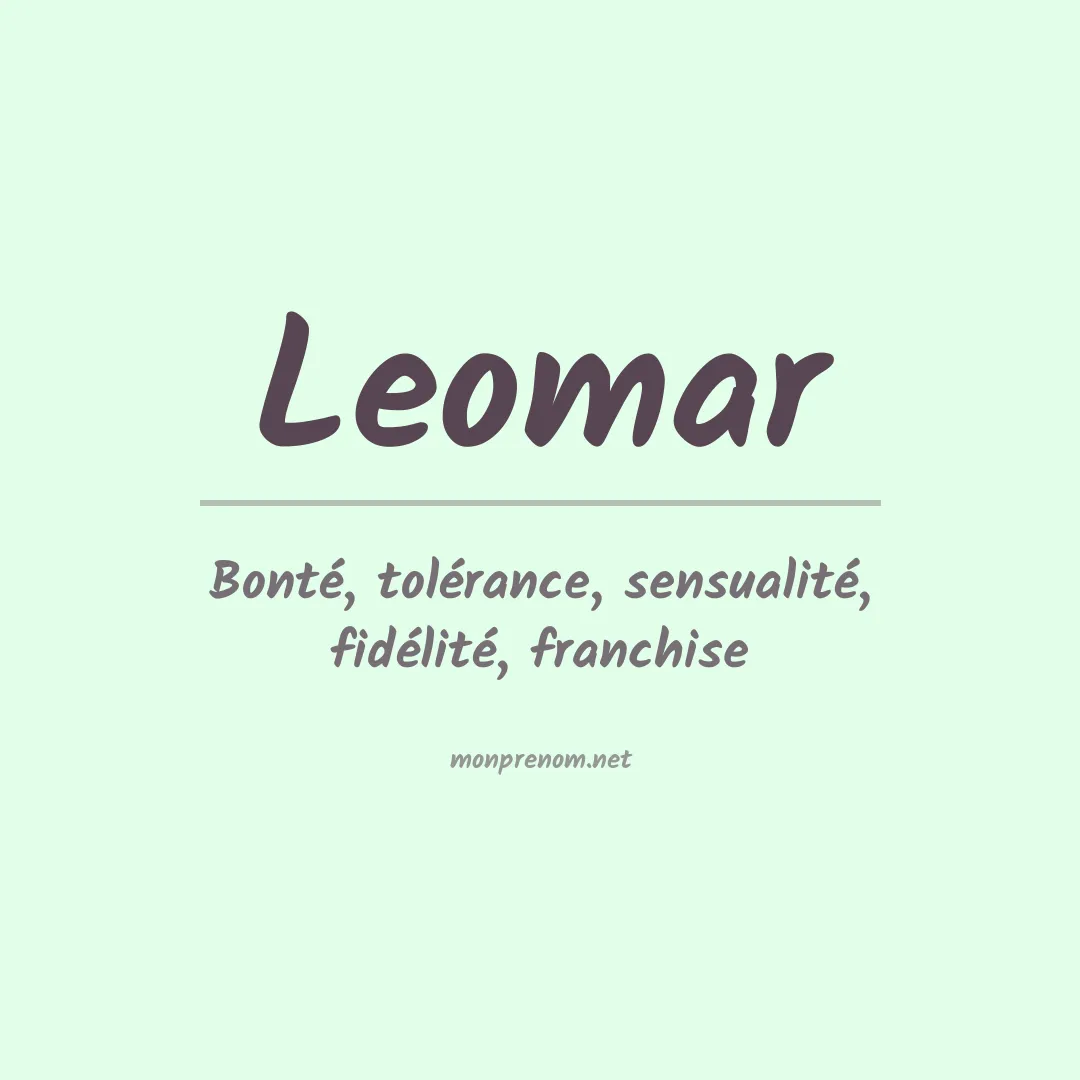 Prénom Leomar