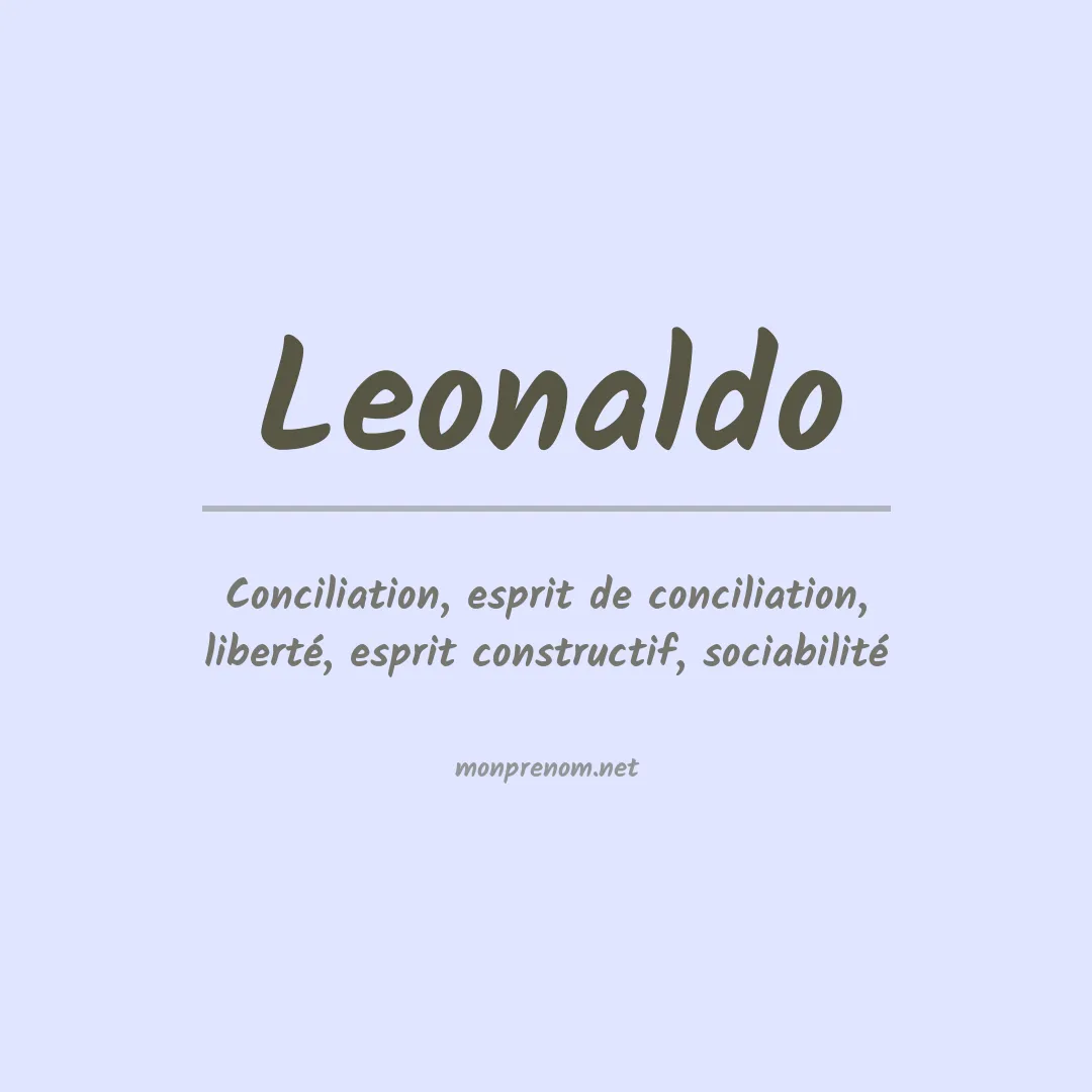 Signification du prénom Leonaldo