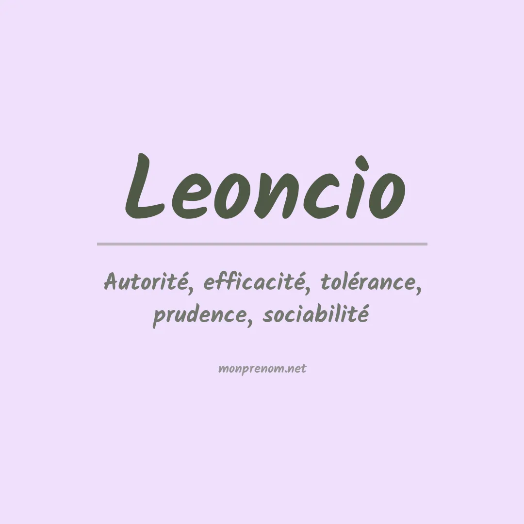 Prénom Leoncio
