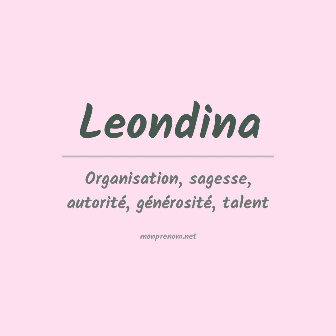 Signification du prénom Leondina