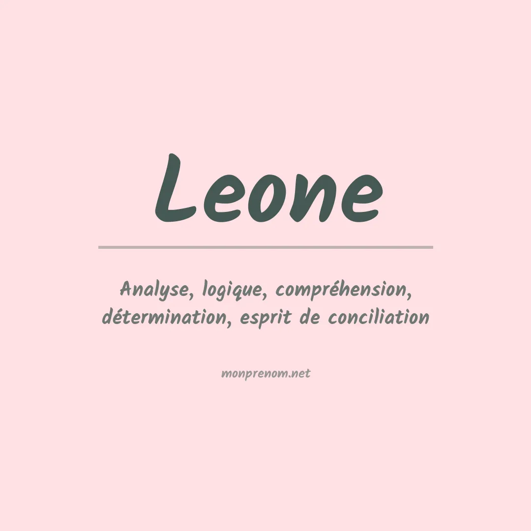 Prénom Leone