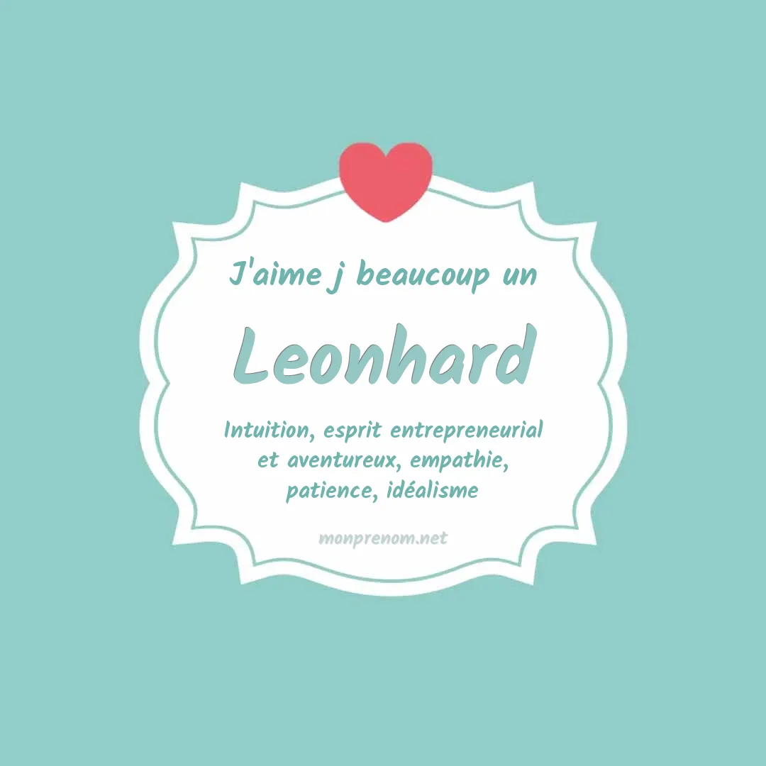 J'aime beaucoup Leonhard