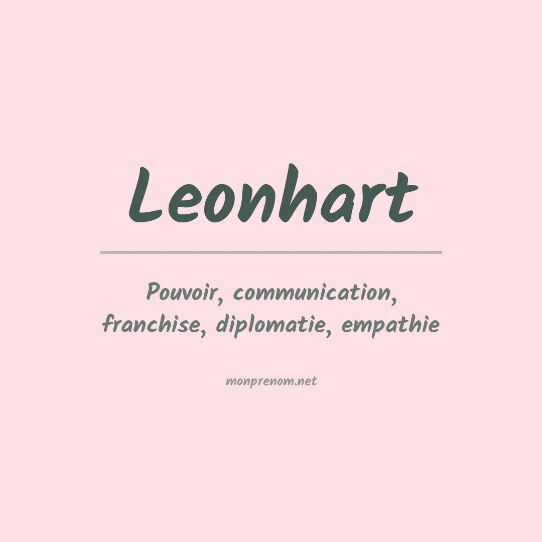 Signification du prénom Leonhart