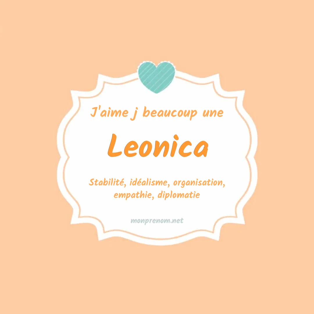 J'aime beaucoup Leonica