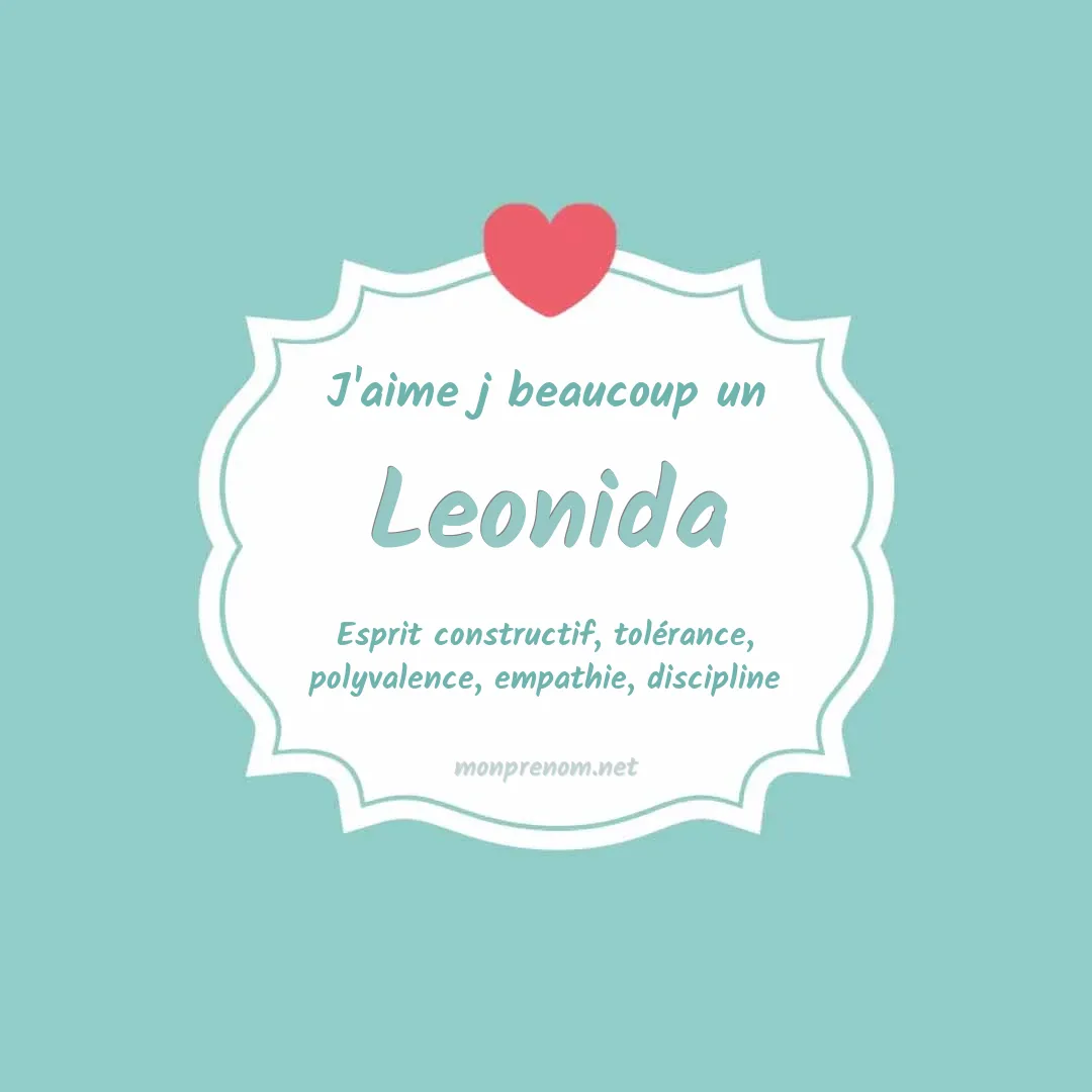 J'aime beaucoup Leonida