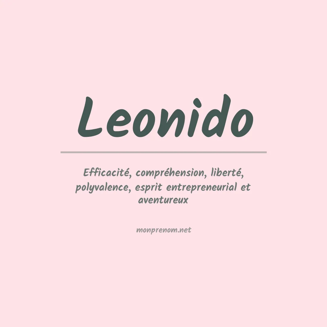 Signification du prénom Leonido