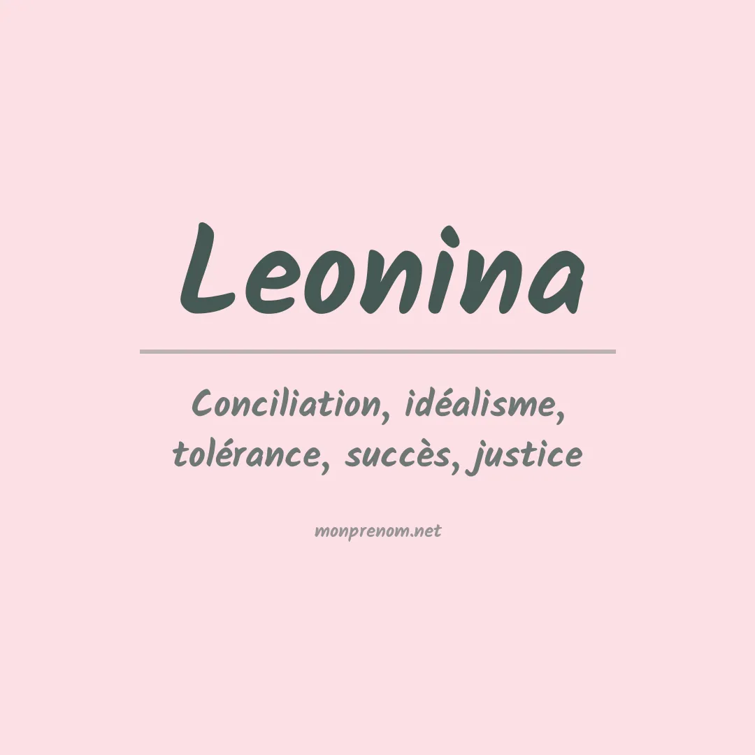 Signification du prénom Leonina