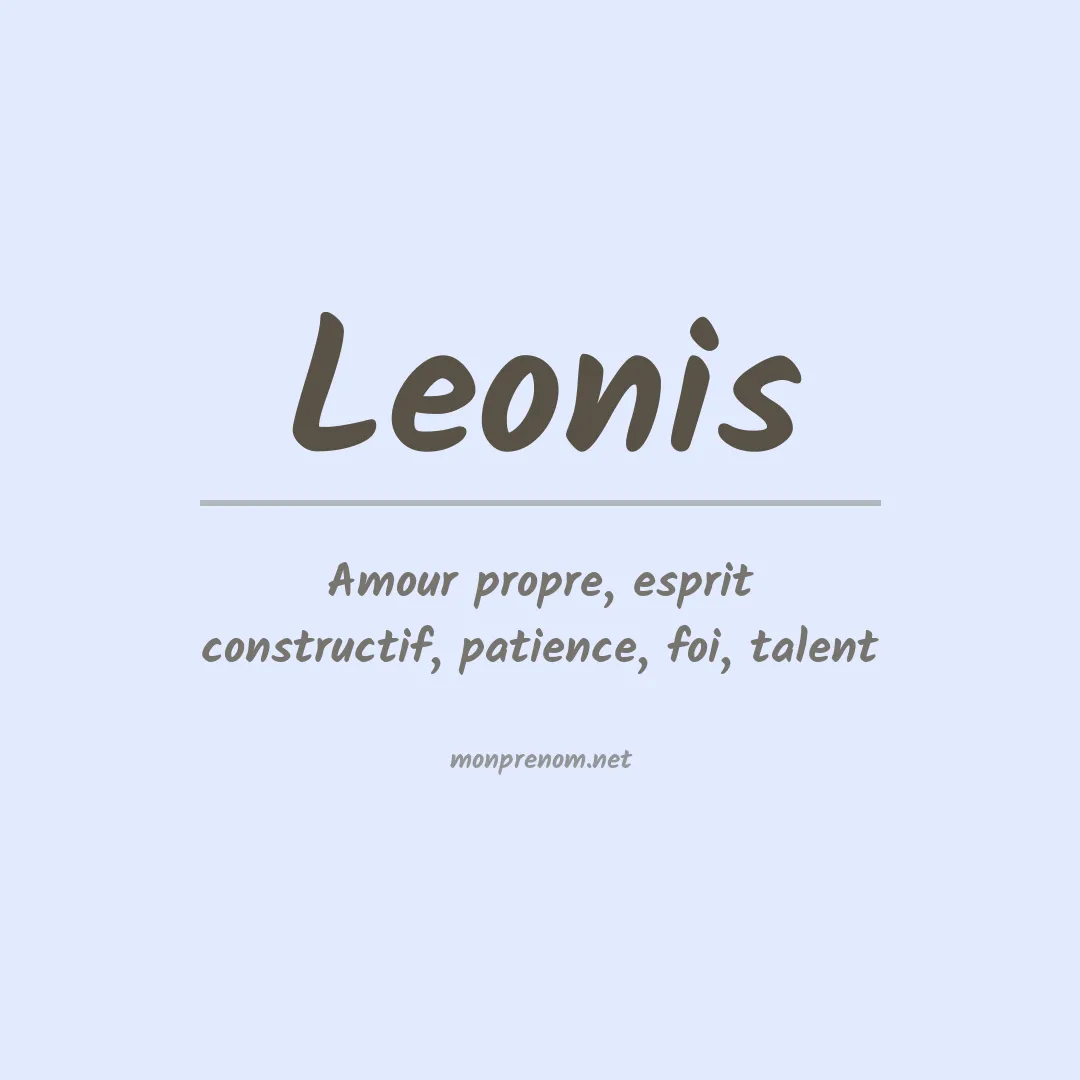 Signification du prénom Leonis