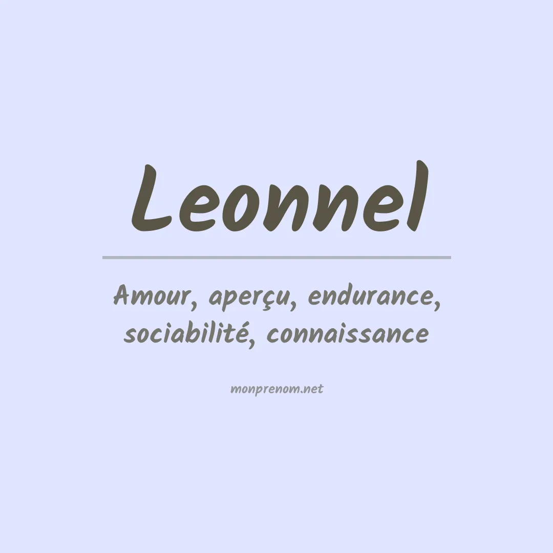 Prénom Leonnel