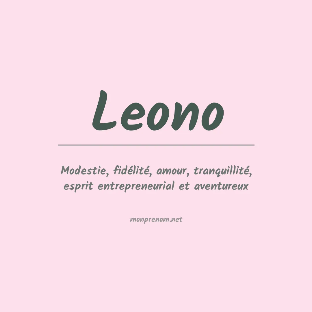 Prénom Leono