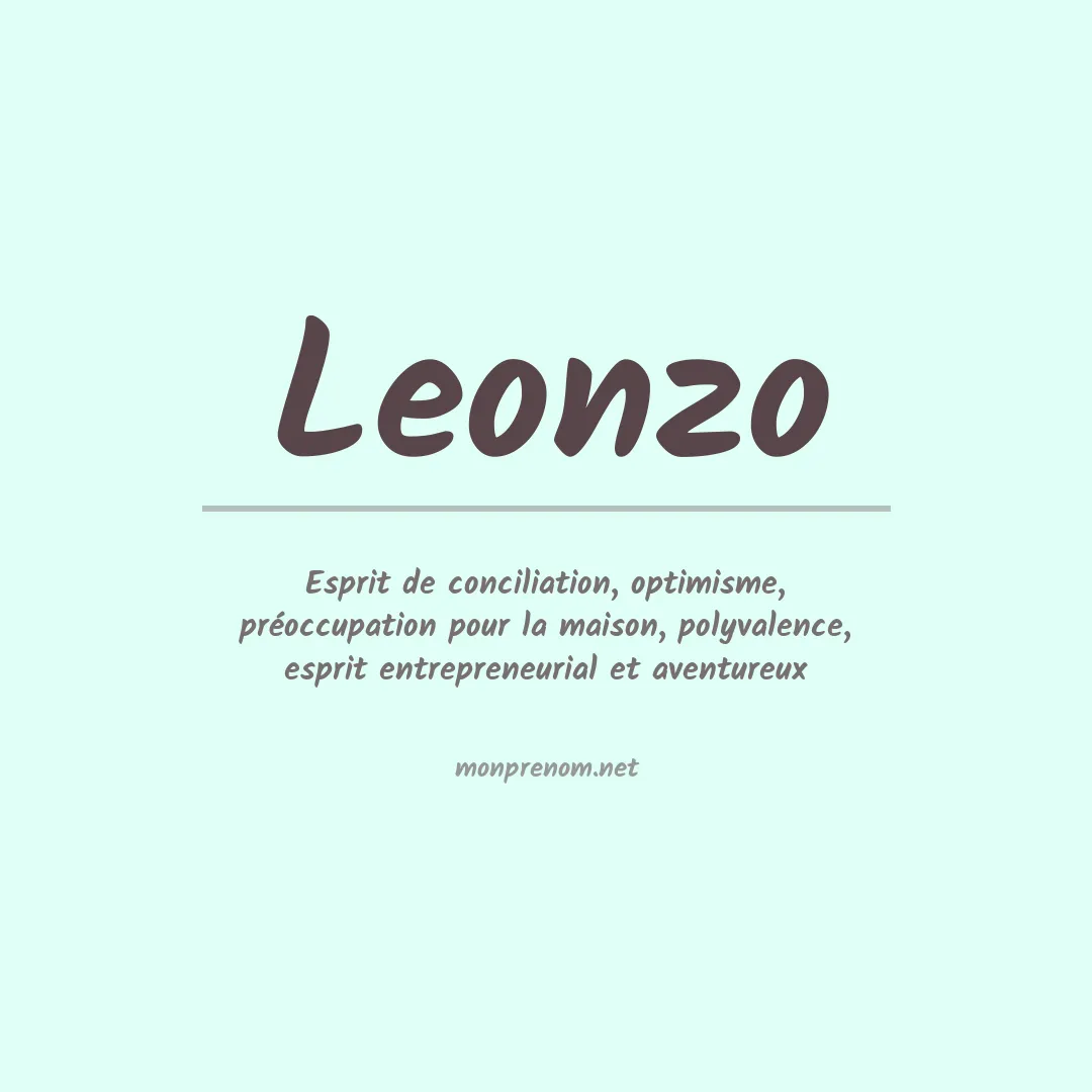 Signification du prénom Leonzo