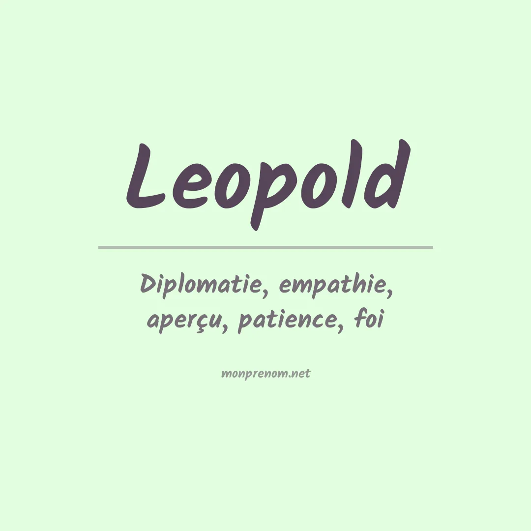 Prénom Leopold