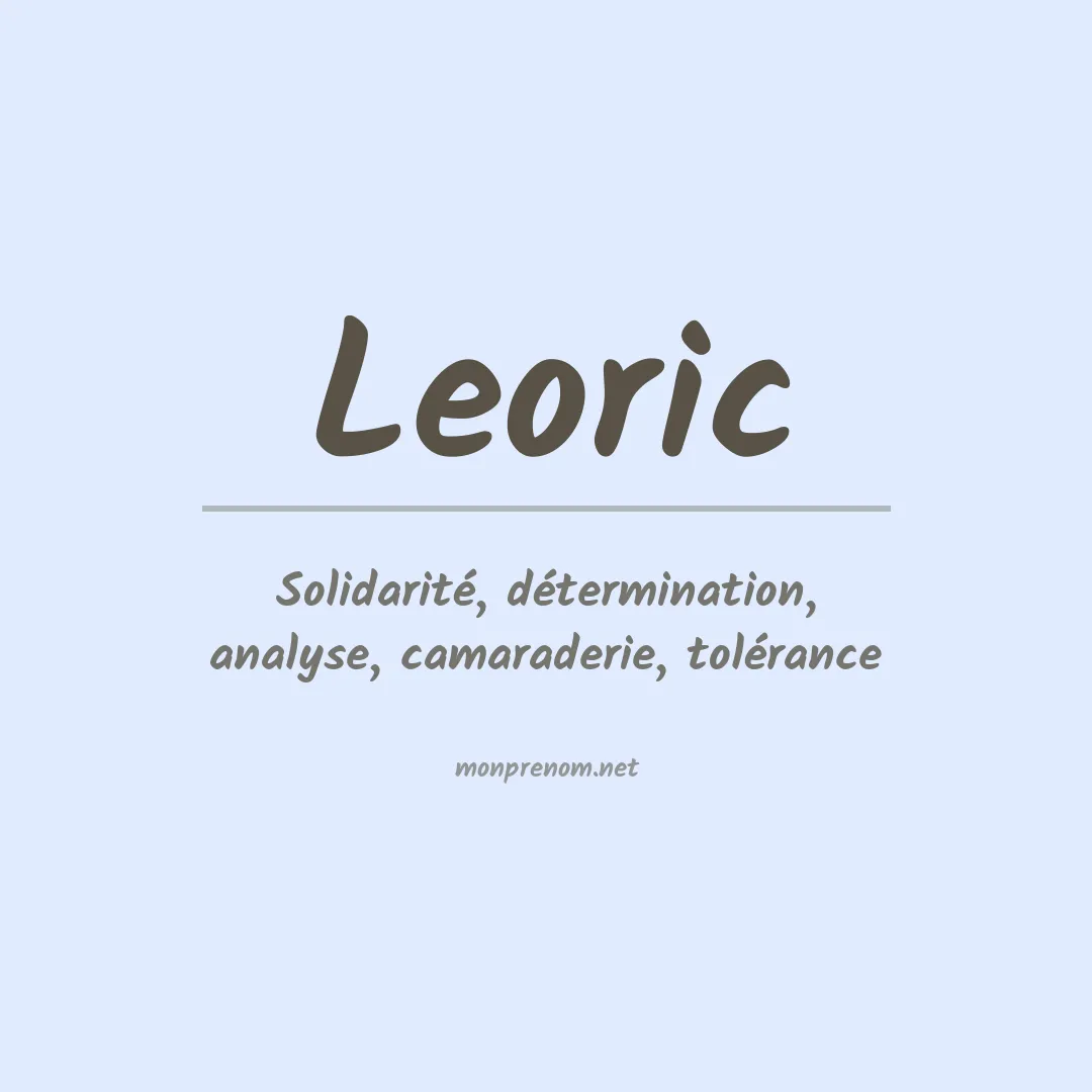 Signification du prénom Leoric