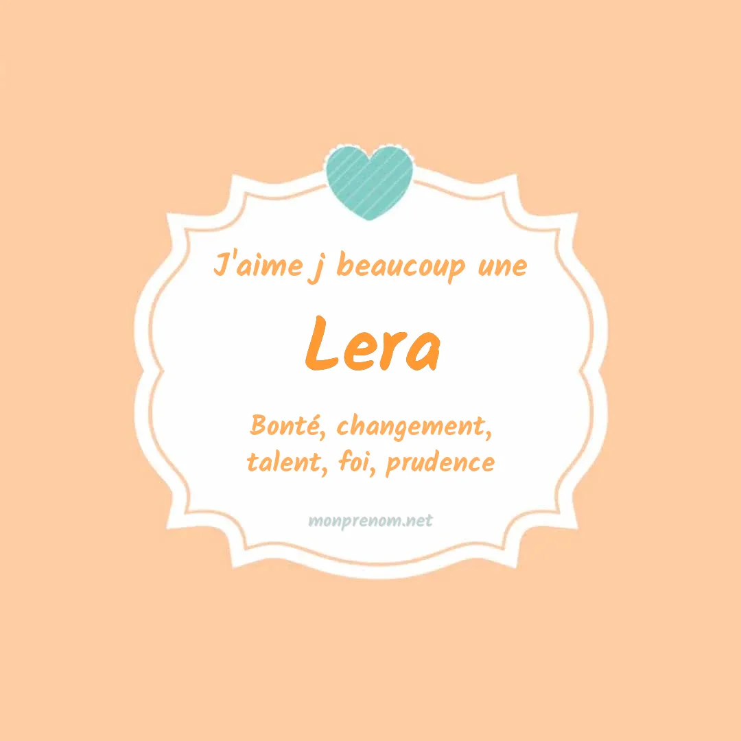 J'aime beaucoup Lera