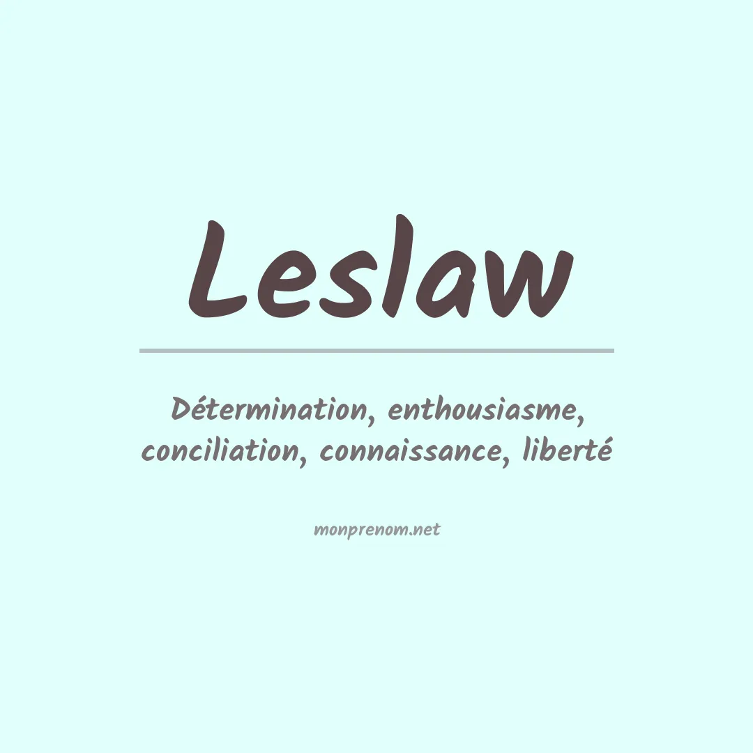 Prénom Leslaw