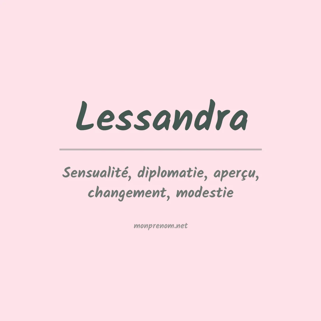 Prénom Lessandra