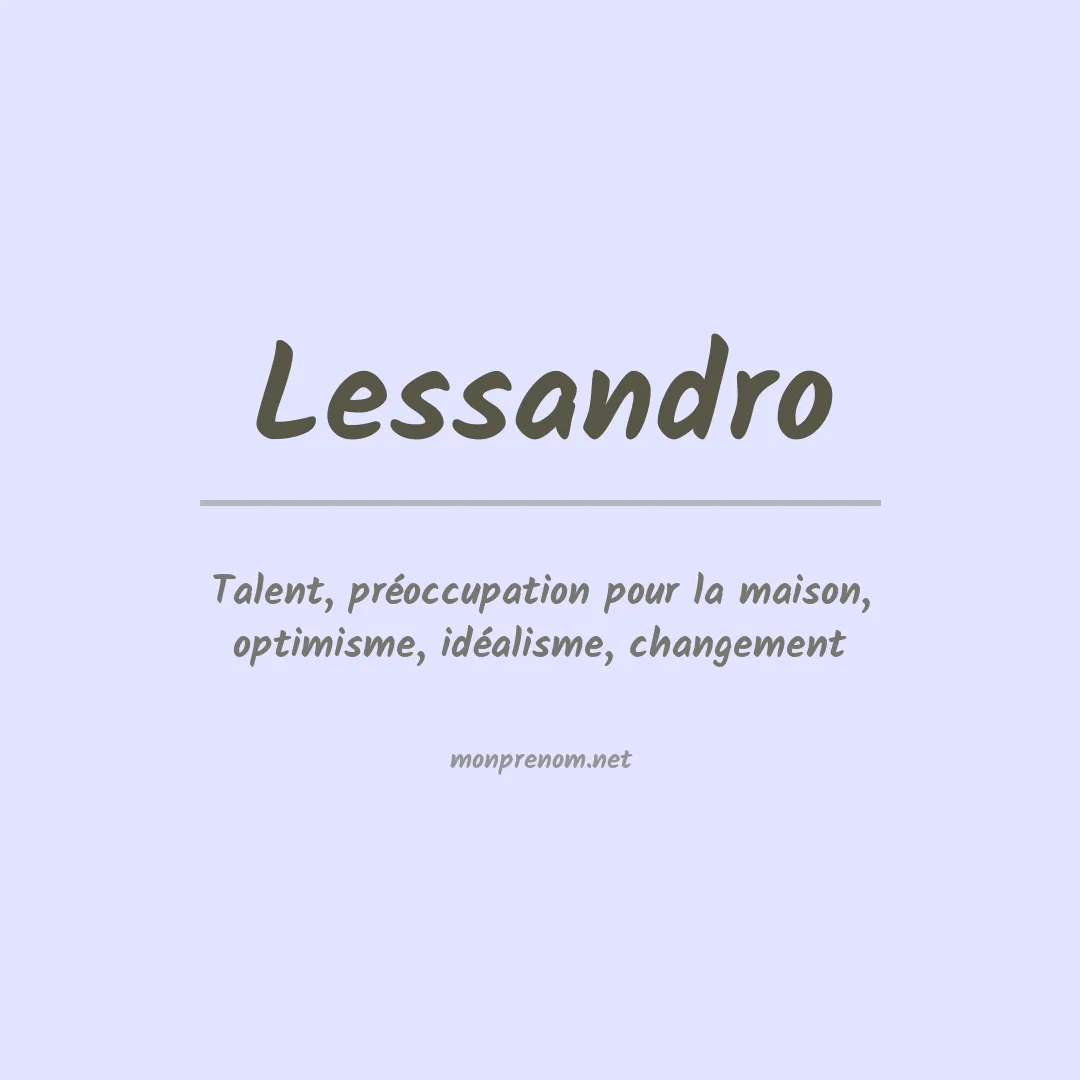 Prénom Lessandro