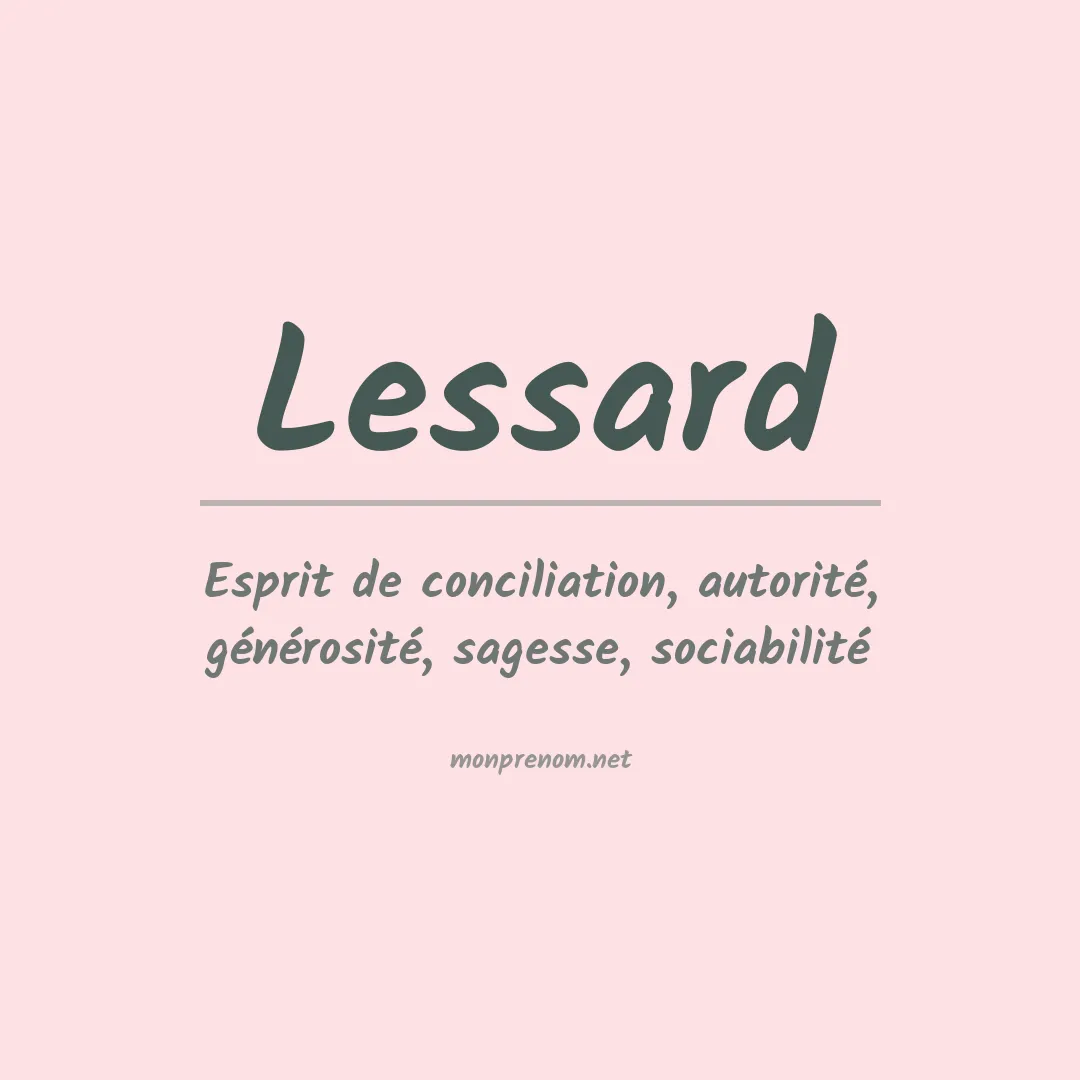 Prénom Lessard