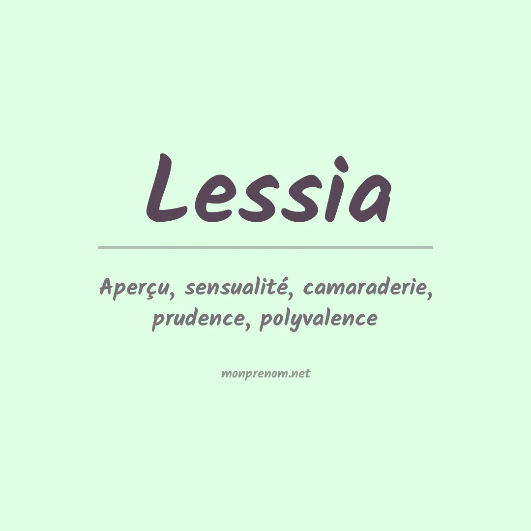 Prénom Lessia