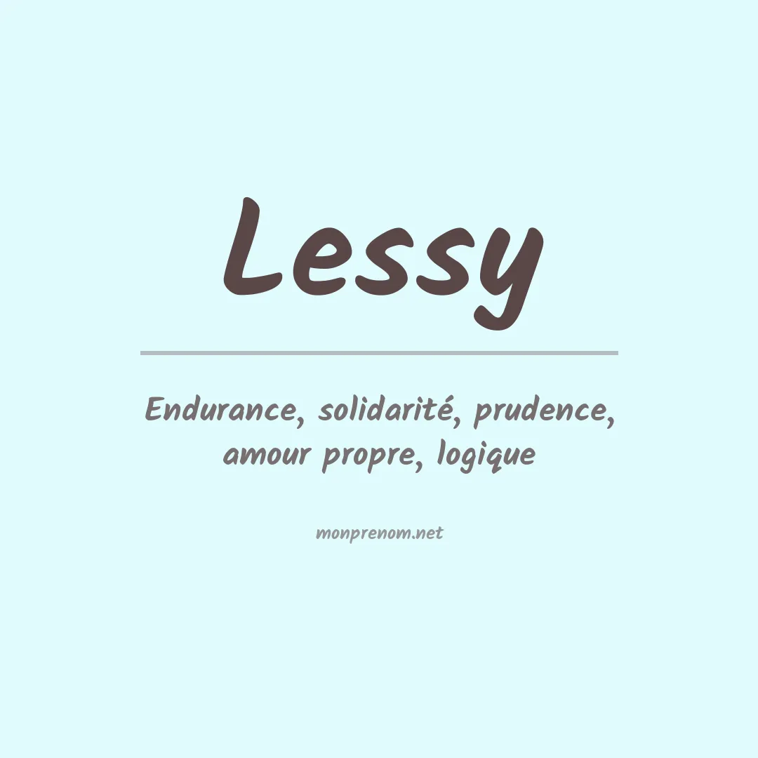 Prénom Lessy