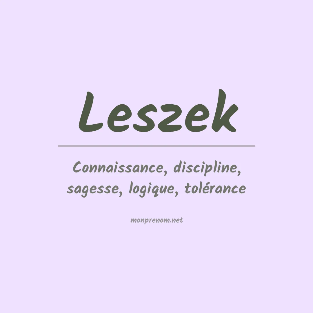 Prénom Leszek