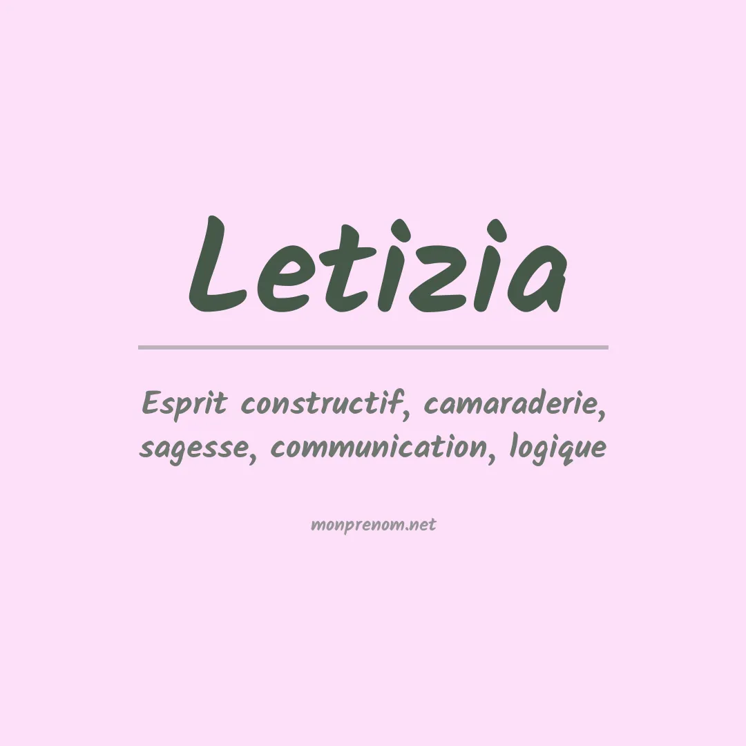 Prénom Letizia