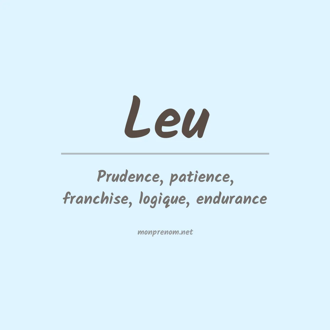 Prénom Leu
