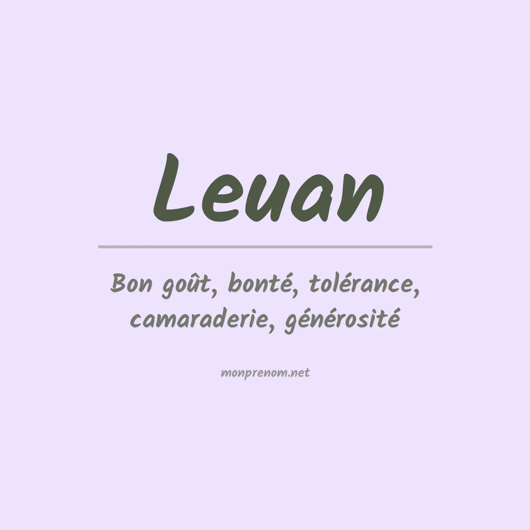 Signification du prénom Leuan