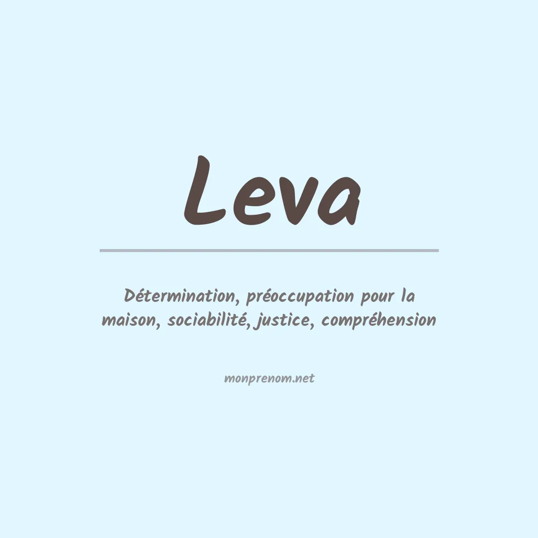 Prénom Leva