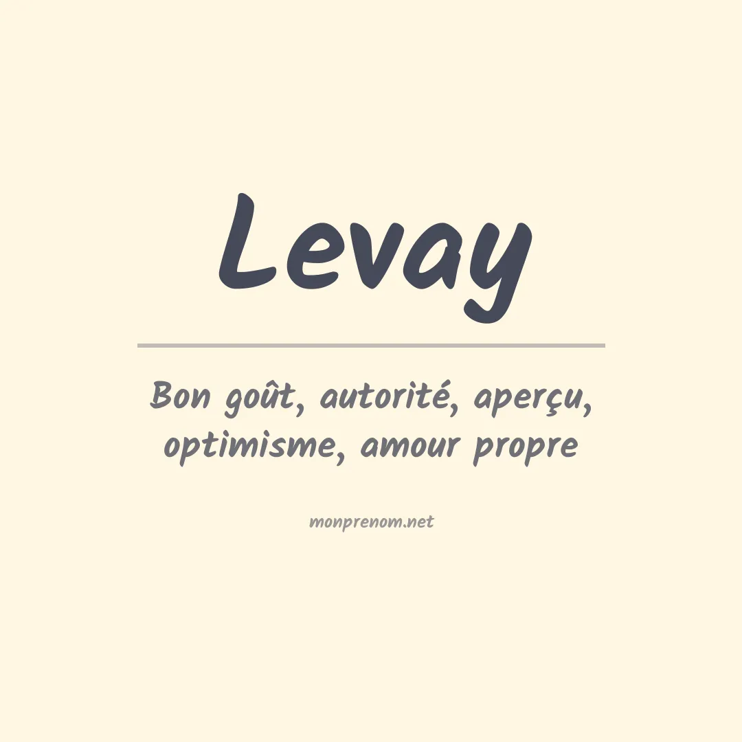 Prénom Levay