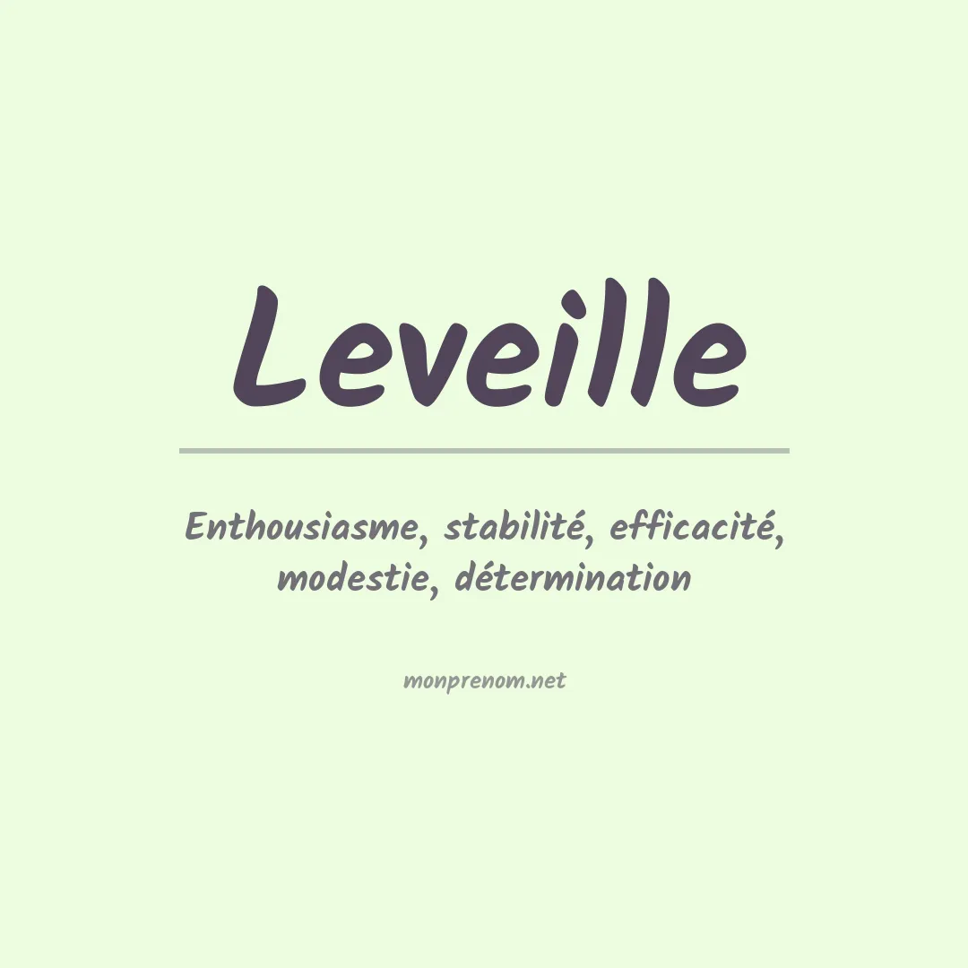 Prénom Leveille