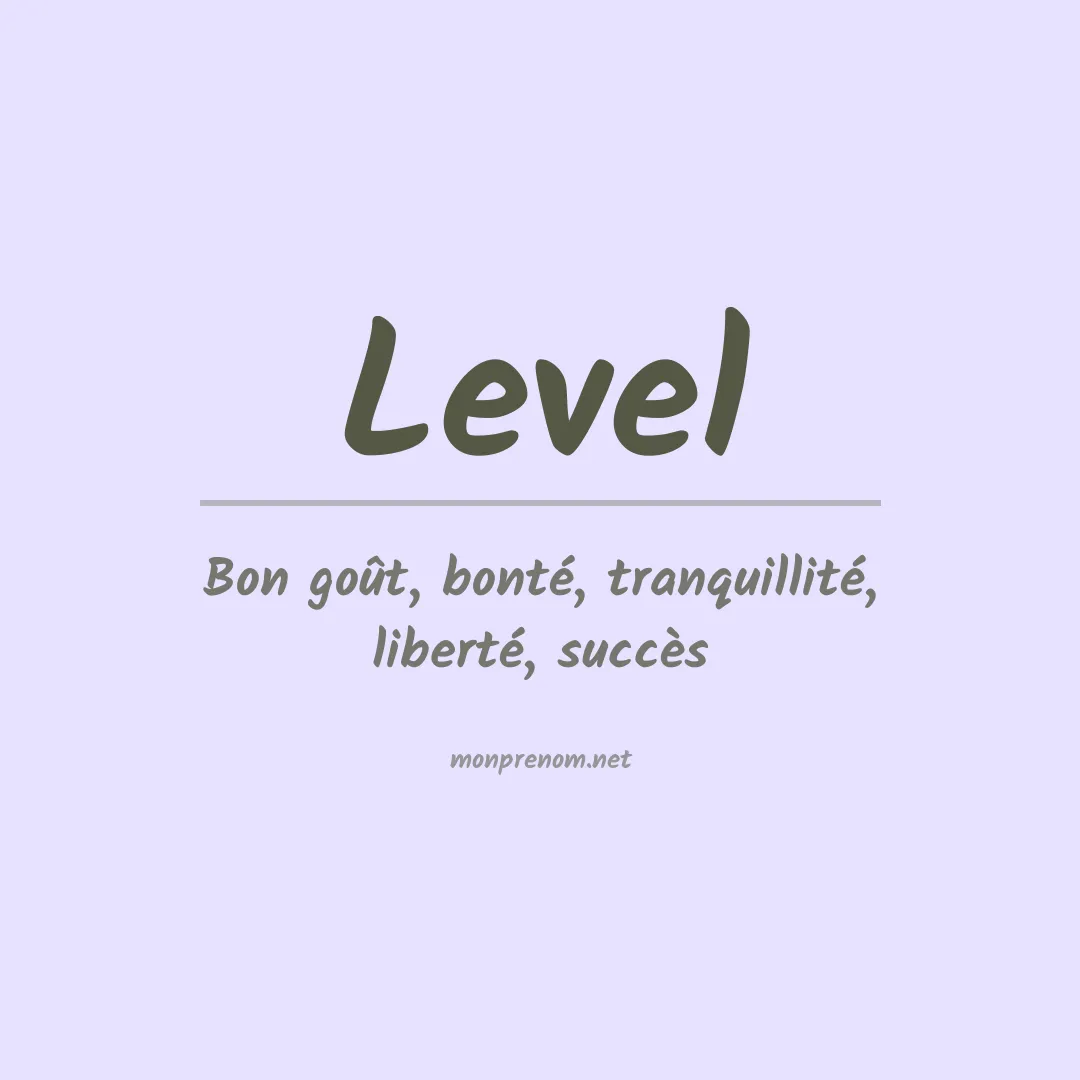 Prénom Level