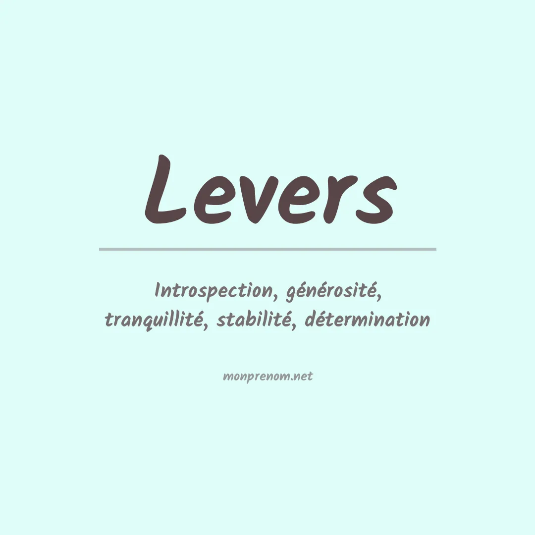 Prénom Levers